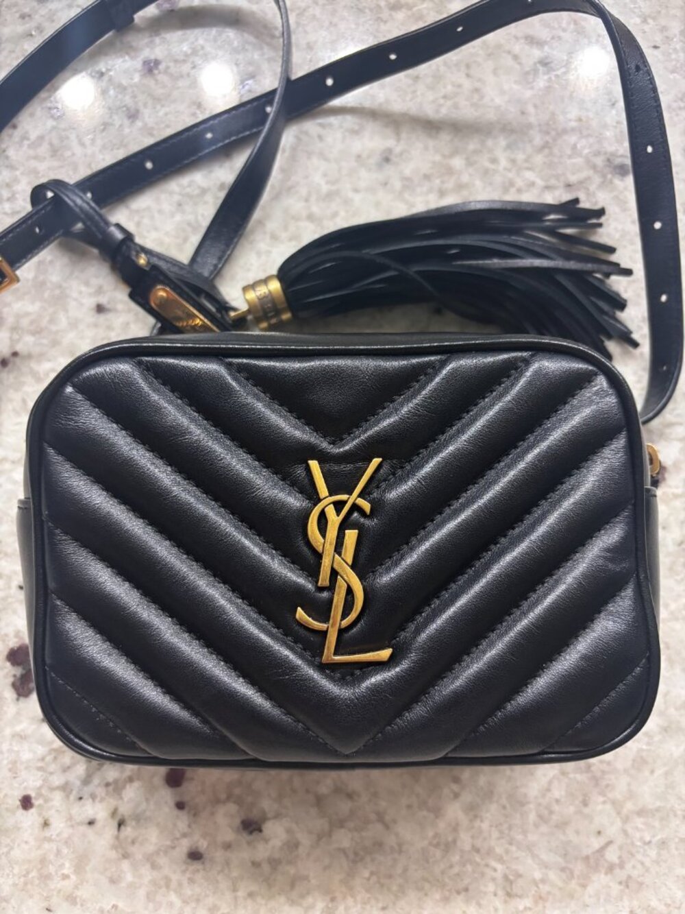 Saint Laurent Lou Belt Bag Black Quilted Leather Gold Hardware